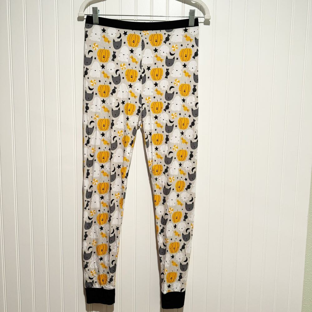 Little Sleepies Boo Crew Halloween Pajama Set Cats Pumpkins Girls Size 16 - Picture 6 of 9